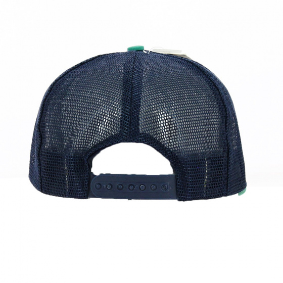Casquette Trucker B's Bleu et Verte - Traclet
