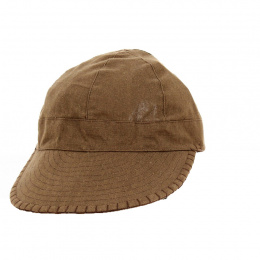 Brown Linen & Cotton Baseball Cap - Traclet