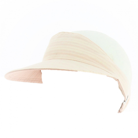 Reversible Cotton Visor Old Rose and Powder Pink - MTM