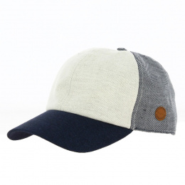 Tricolor Macey Linen Baseball Cap - Crambes