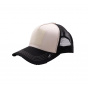 Beige and Black Trucker Patch Baseball Cap - Scratchy's
