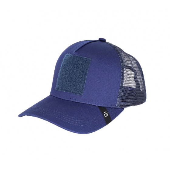 Navy Trucker Baseball Cap with Patch - Scratchy's
