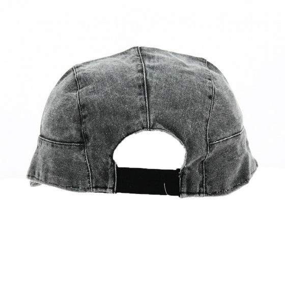 Black Denim Baseball Cap - Torpedo