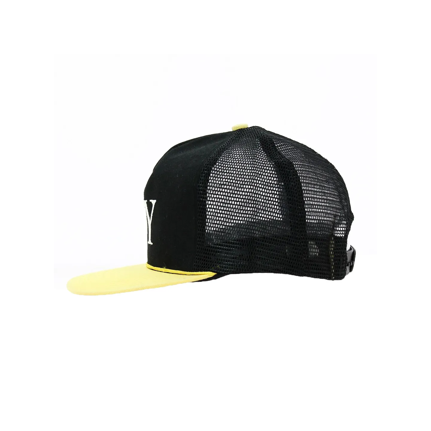 Casquette Trucker NY Noir & Jaune - Traclet Reference : 18475 | Chapellerie Traclet
