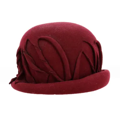 Chapeau cloche feutre Christy Bordeaux - Traclet Reference : 218477 | Chapellerie Traclet