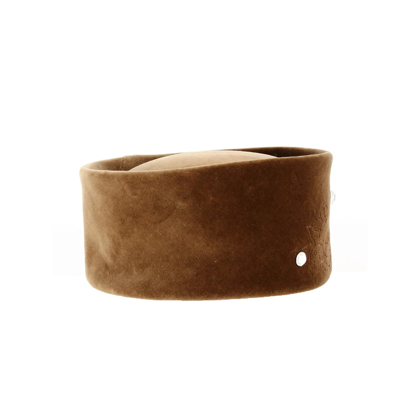 Toque Marron Rose Brodé - Kangol Reference : 18482 | Chapellerie Traclet