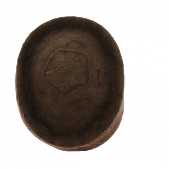 Toque Laine Fleur Marron - Traclet