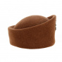 Wool Toque Embroidered Patch Brown - Traclet