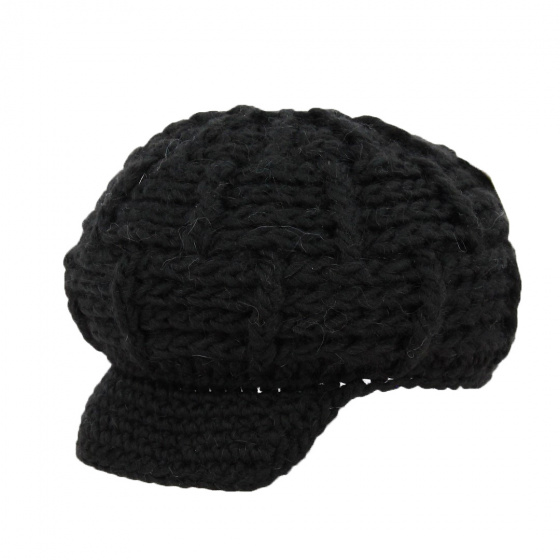 Acrylic Knit Newsboy Cap - Traclet