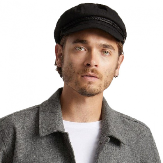Fiddler Black Sailor Cap - Brixton
