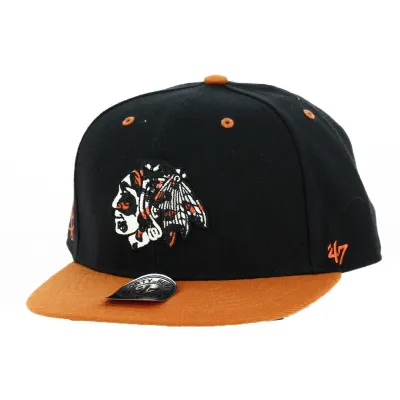 Chicago Blackhawks Black & Orange Cap - New Era Reference: 15758 | Traclet Hat Shop