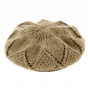 Baroni Angora and Beige Wool Beret - Traclet