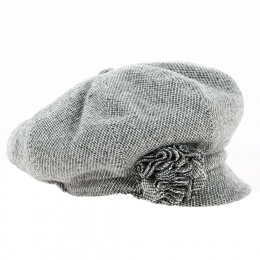 Casquette Gavroche Laine Fleur - Traclet