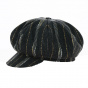 Black and Brown Striped Gavroche Cap - Traclet