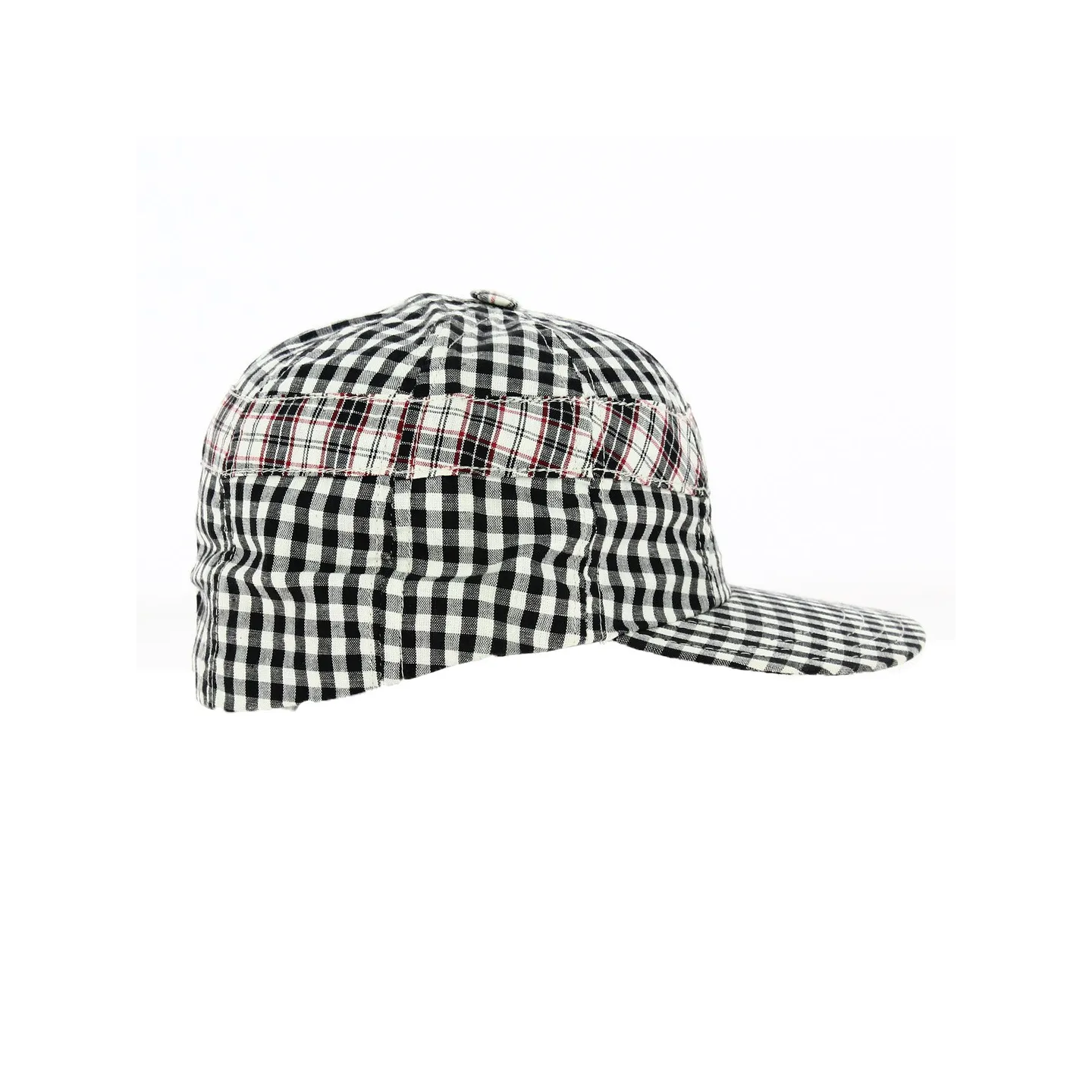 Black and White Checkered Baseball Cap - Torpedo Reference: 18498 | Traclet Hat Shop