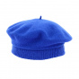 Children's Royal Blue Merino Wool Beret - Traclet