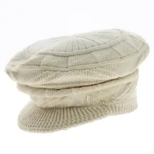 Beige Wool Newsboy Cap - Traclet Reference: 18501 | Chapellerie Traclet
