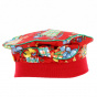Toinette Fruity Red Cotton Child Beret - Traclet