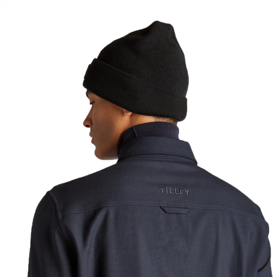 Black Merino Wool Boreal Beanie - Tilley