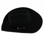Black Wool Felt Back Roads Hat - Bullhide