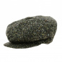 Khaki Wool Tweed Irish Cap - City Sport