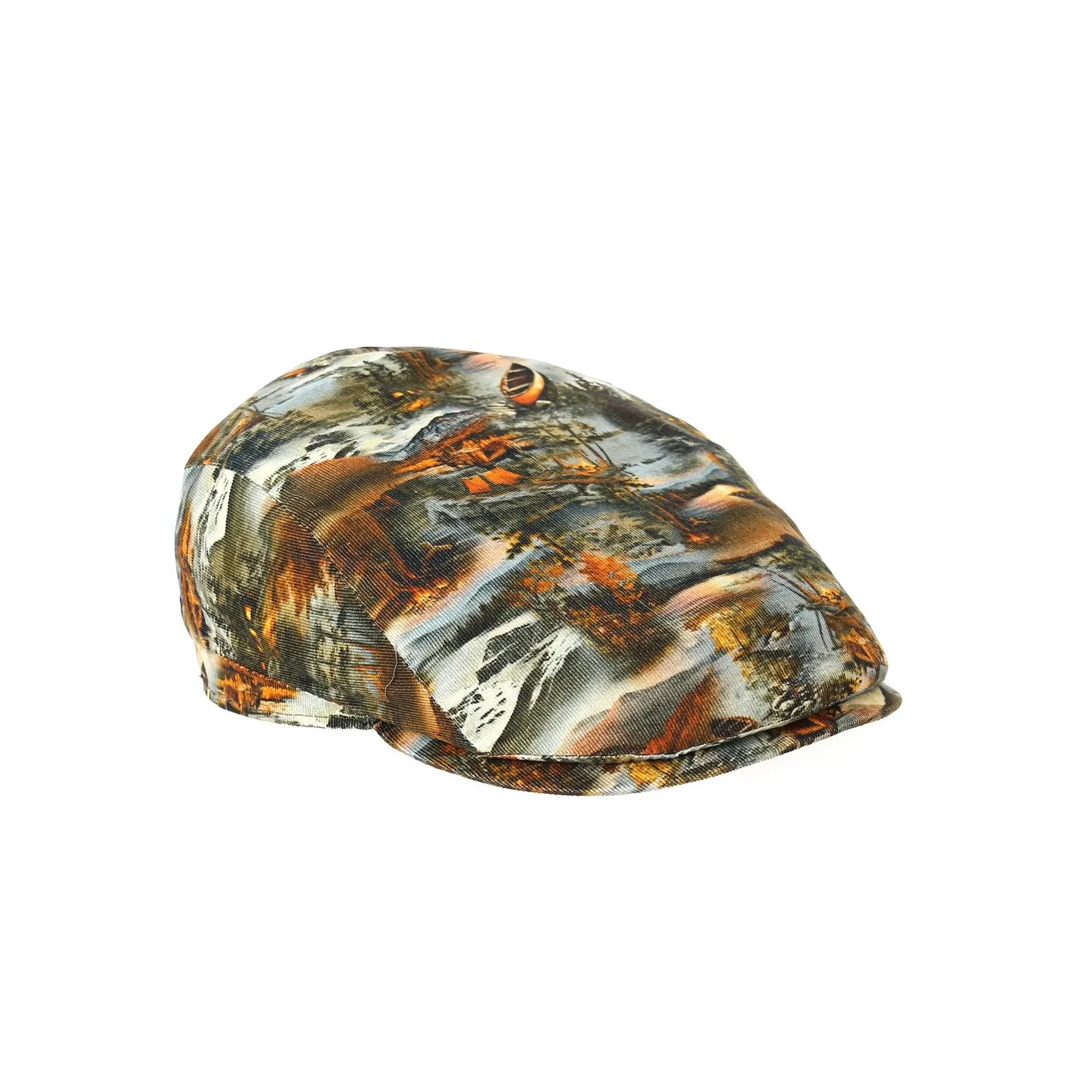 Burgundy Herringbone Flat Cap - City Sport Reference: 18519 | Chapellerie Traclet