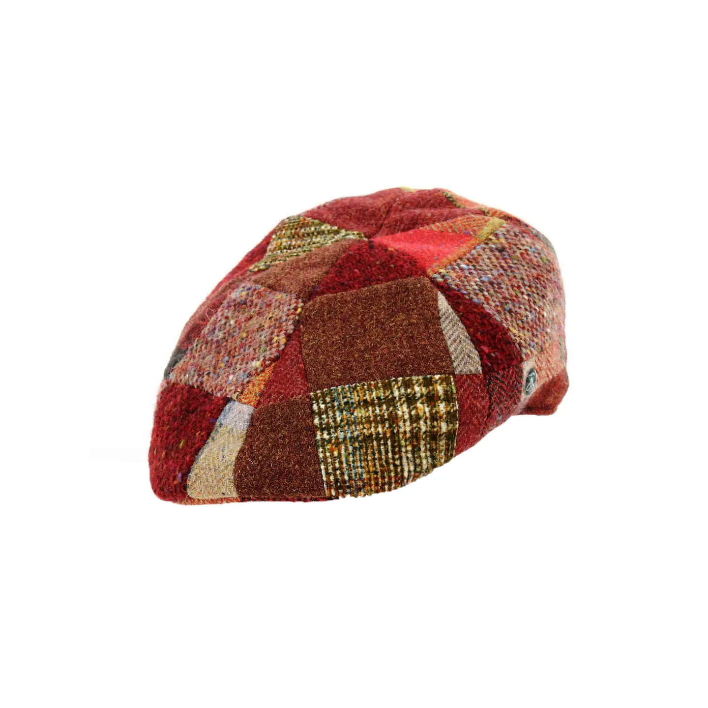Casquette Bombée Laine Patchwork Bordeaux - City Sport Reference : 18520 | Chapellerie Traclet