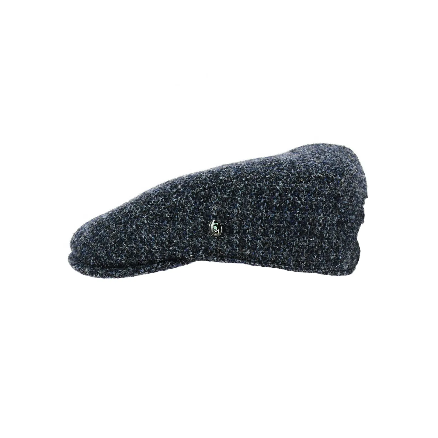 Blue Wool Relaxed Flat Cap - City Sport Reference: 18521 | Chapellerie Traclet