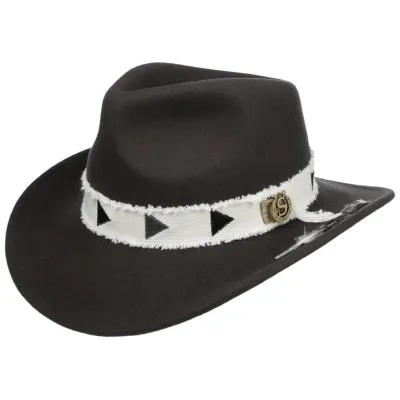 Western Hat Wool Felt Gray - Stetson Reference: 18531 | Traclet Hat Shop