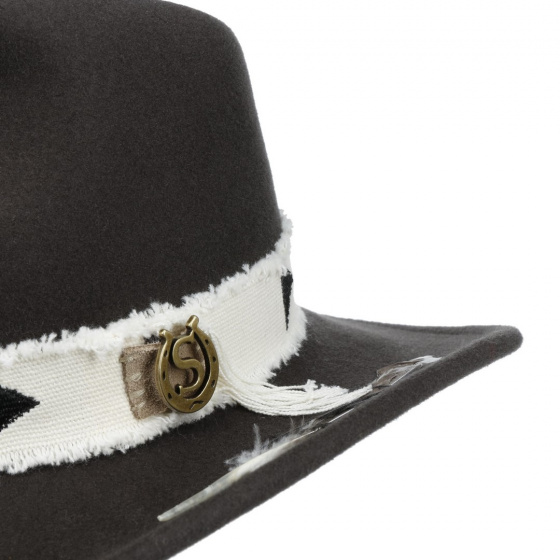 Western Hat Wool Felt Gray - Stetson