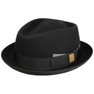 Black Diamond Card Porkpie Hat - Stetson x Feebles Reference: 18532 | Traclet Hat Shop