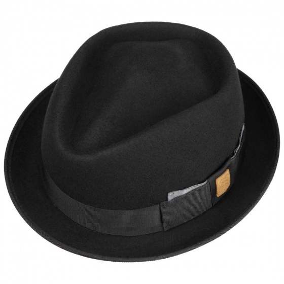 Chapeau Porkpie Diamond Card Noir - Stetson x Feebles