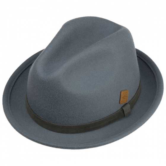 Chapeau Trilby Feutre Laine Bleu ciel - Stetson Chapeau Trilby Feutre Laine Bleu ciel - Stetson