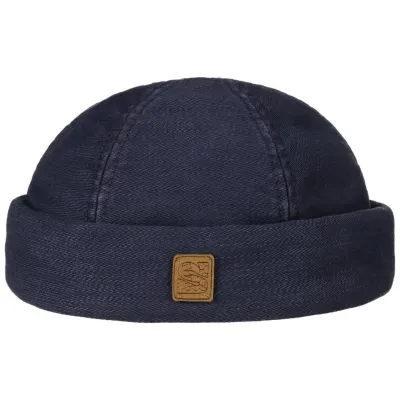 Navy Cotton Peyron Docker Beanie - Stetson Reference: 18535 | Traclet Hat Shop