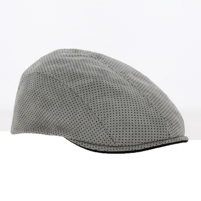 Grey Suede Curved Cap - Traclet Reference: 15252 | Traclet Hat Shop