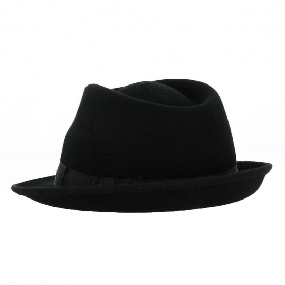 Chapeau Trilby Feutre Noir - Traclet Chapeau Trilby Feutre Noir - Traclet
