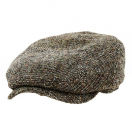 Stetson Austin Flat Cap in Beige Wool