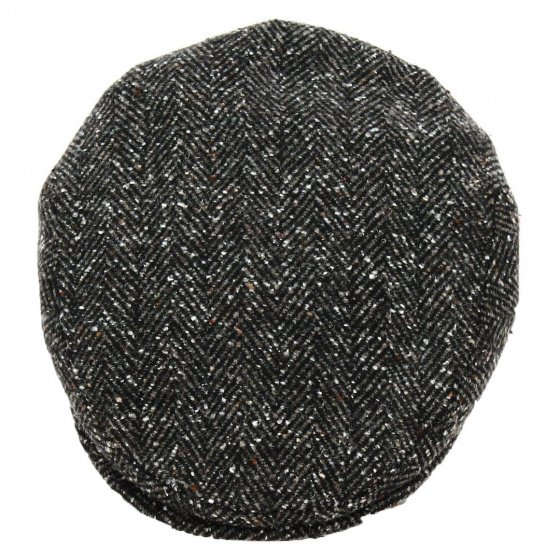 Casquette Plate Chevrons Noir - Traclet