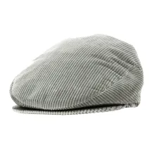 Grey Velvet Flat Cap - Traclet Reference: 18538 | Traclet Hat Shop