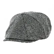 Casquette Bec de Canard Chevrons Noir - Traclet Reference : 18539 | Chapellerie Traclet