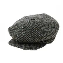 Casquette Irlandaise Relax Chevrons Laine Marron - City Sport