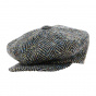 Gray Wool Herringbone Relaxed Irish Cap - City Sport