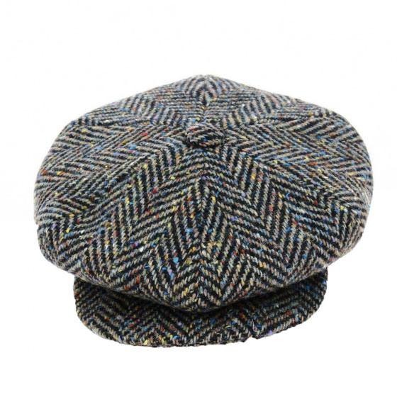 Casquette Irlandaise Relax Chevrons Laine Gris - City Sport