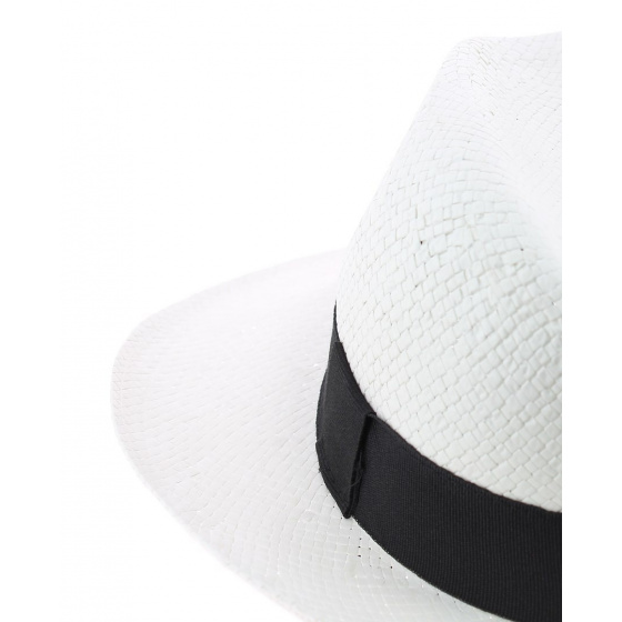 Chapeau Panama Moden Ruban Marine - Traclet