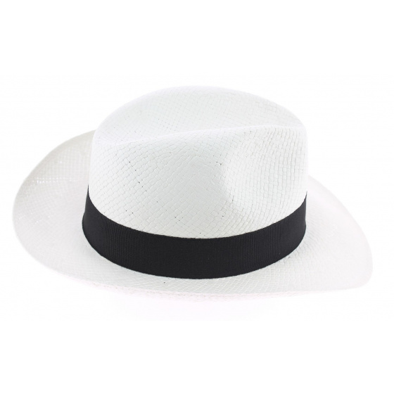 Chapeau Panama Moden Ruban Marine - Traclet