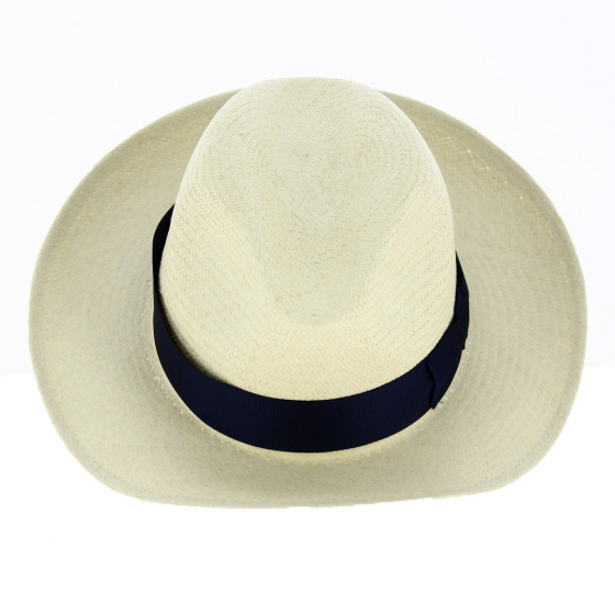Navy Ribbon Panama Hat - Traclet