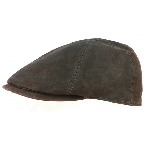 Casquette Bec de Canard Herstal Cuir Marron - City Sport Casquette Bec de Canard Herstal Cuir Marron - City Sport