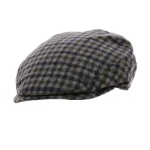 Grey Plaid Flat Cap - Traclet Reference: 18551 | Traclet Hat Shop