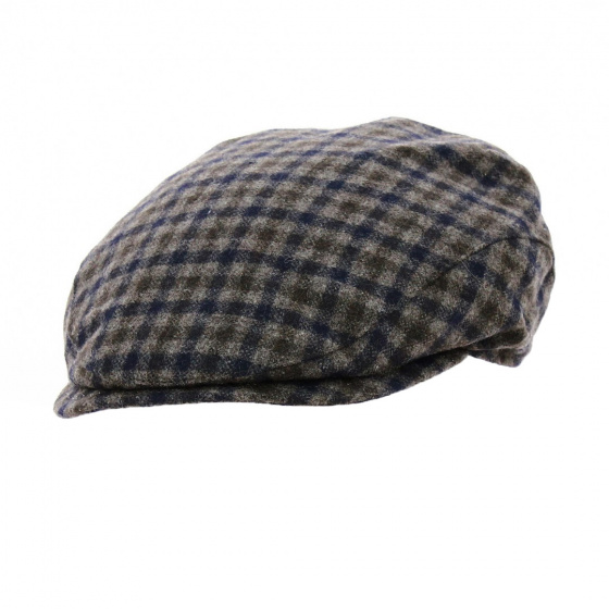 Grey Plaid Flat Cap - Traclet