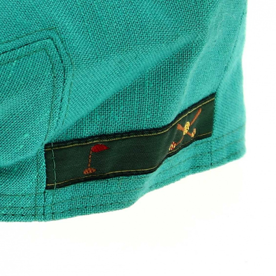 Casquette plate verte Laine Cache-oreilles - Traclet